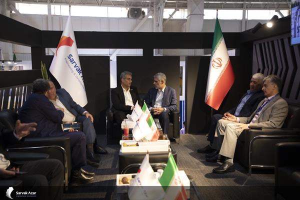 Sarvak Azar on the Second Day of the International Oil, Gas, Refining, and Petrochemical Exhibition in Tehran