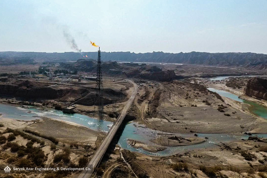 Azar Development The successful transmission of Azar oilfield to Dehloran facilities ...